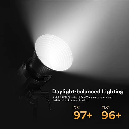 Led видеосвет Godox LA150D, 230 W 5600 До 84 800 лумена, Студиен led лампа с монтиране Bowens, CRI 96 + TLCI 97 +, 8 ефекти