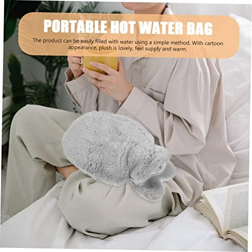 Чанта за топла вода STOBOK Rabbit Преносими Уреди За Ръце на Ястия за ръце с топъл Улични Аксесоари Бутилка за Гореща Вода с Плюшен Калъф