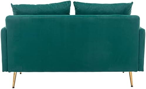 DM Furniture Мини-Диванчик с място за съхранение, Модерен 53-инчов Малък разтегателен диван с кичурите копчета за Всекидневна/Спалня/Офис/