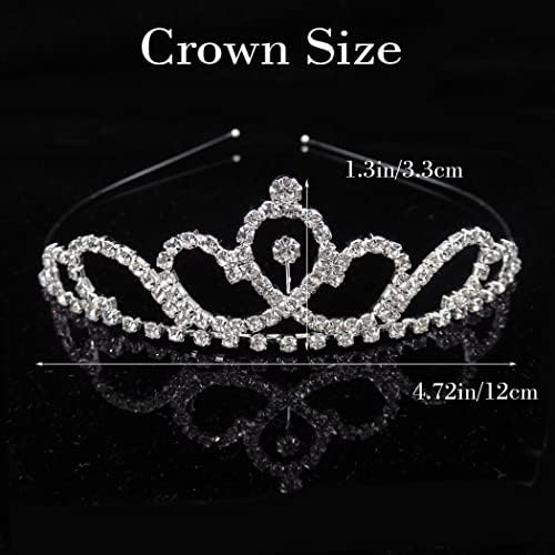 Диадеми и crown принцеса за момичета-Килшай, короната от сребърни страз, сватбен костюм, Диадема, аксесоари за коса за момичета и жени