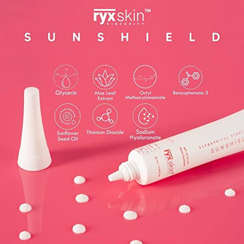 Слънцезащитен крем SPF40 PA +++ | Хидратиращ крем за жени | Sunshield Ryxskin Sincerity 20 мл