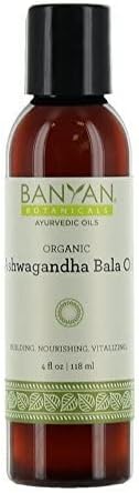 Banyan Растителни Ashwagandha Bala Oil – Органични билкови масажно масло с СИДОЙ сердцевидной– Аюрведическое масажно масло за