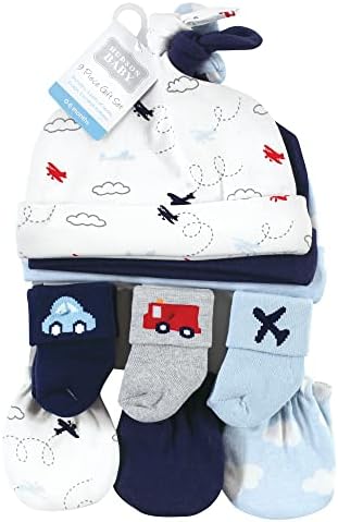 Hudson Baby унисекс Комплект детски шапки за еднократна употреба, Варежек и Чорапи