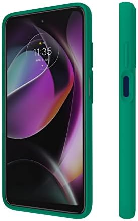 Защитен комплект Motorola Moto G 5G (2022) - Калъф за телефон + Защитно фолио от закалено стъкло 9H за екрана - Emerald