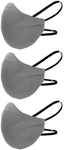 Kiyonna 3-Pack Over the Head Маски за лице от Masker-AID: 3-слойна памучни, за многократна употреба, обратими, дишащи, унисекс,