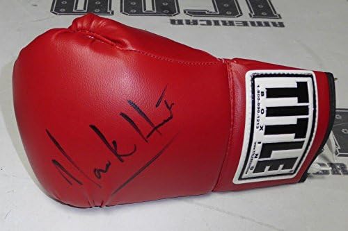 Боксови Ръкавици с Автограф на Марк Ханта PSA/DNA с Автограф на UFC 200 193 180 160 K-1 Pride FC - Ръкавици UFC с Автограф