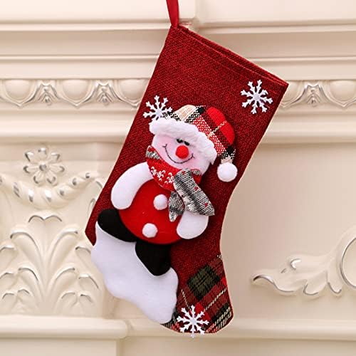 Коледни Чорапи FlekmanArt, Персонални Коледни Чорапи с 3D Снежинкой на дядо коледа, Снежен човек, Северния Елен за Семейна Почивка,