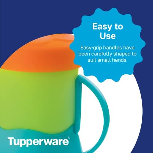 Комплект за хранене на Tupperware търговска марка Tupperkids - Лаймовая паста, Тропическа вода и цвят на портокалова кора - Включва