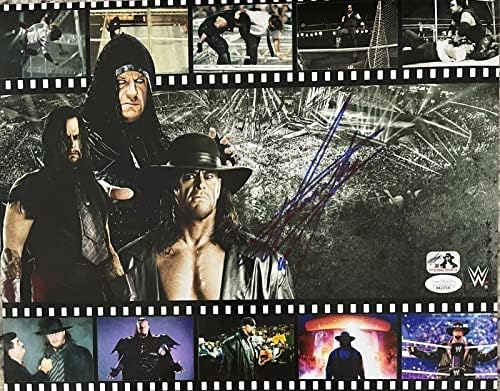 Изключителен Гробаря WWE Подписаха Снимка 11x14 с Автограф от JSA Authentication 6 - Снимки Рестлинга с автограф