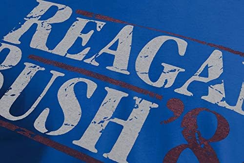Тениска с изображение на Републиканците Рейгън, Буш в Президентските избори 1984 г. - Реколта/Потертая