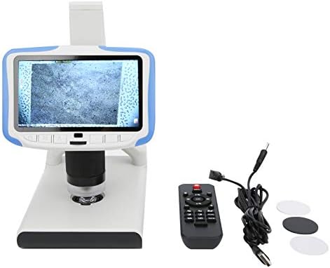 Дигитален Микроскоп, Ендоскоп с 220-Кратно увеличение, 5-инчов Дисплей с Голям Екран, Портативен Микроскоп с Регулируема стойка AD205 DC