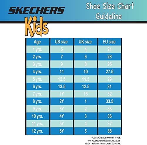 Skechers Kids Girls Street Shoutouts 2.0-Невероятен маратонки Starry, Черни, 4,5 размер, за момчета