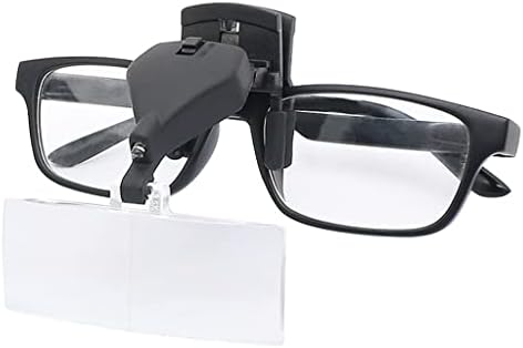 TREXD Многофункционална Лупа за очила с подсветка с клипс и Лупа с ръчно задно осветен