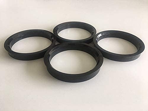 NB-AERO 4 бр. Черни поликарбоновые втулки от 76 мм (колелце) до 70,5 мм (Ступица) | Централно пръстен от 70,5 mm до 76 mm за много