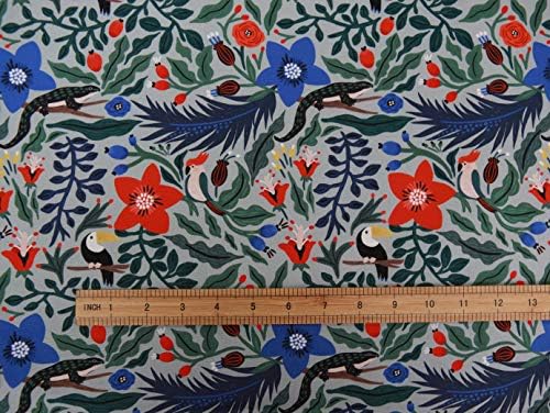 Колекция COTTONVILL MALLANGLUNA, стеганая плат с хлопковым принтом в размер на 20 парчета-Цветя гора (2 ярд, диви цветя-2)