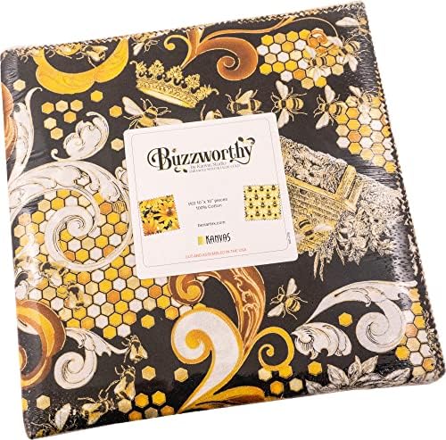 Kanvas Studio Buzzworthy отгледа 10х10 опаковка от 42 10-инчов квадратчета торта на Пластове Benartex