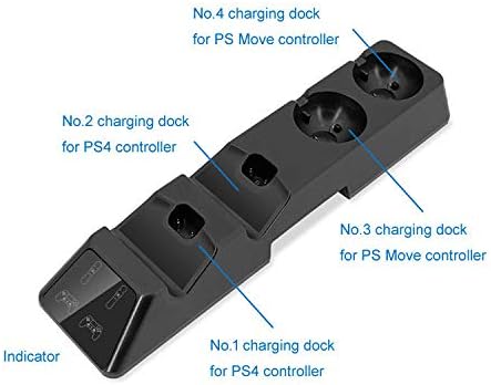 Резервни части и Аксесоари за PS4 Handle 4 Charge за PS4 Move VR Handle зарядно устройство ще захранване на база за Slim