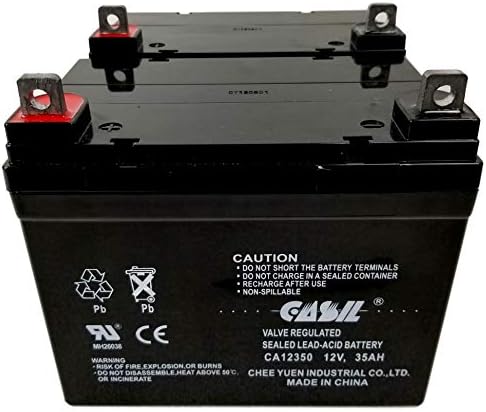 Преносимото батерия Casil 12V 35Ah, Съвместим с инвалидна количка U1, 2 бр.