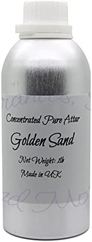 Концентриран чисто масло Аттар Златен пясък (внос) - (Алуминиева бутилка с 16 унции (480 мл))