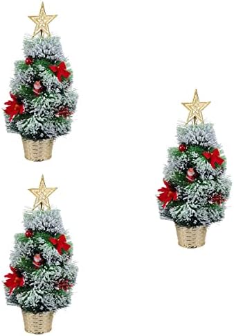 3 бр 45 СМ, Мини Коледно Дърво за Украса Изкуствена Борова Игла Коледно Дърво, Коледна Украса, Подаръци Украса