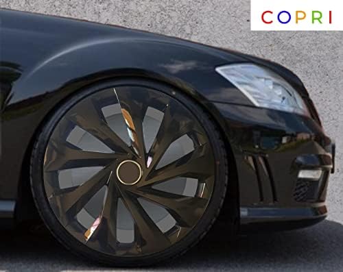 Комплект Copri от 4 Джанти Накладки 14-Инчов Черен на цвят, с защелкивающимся Капак, Подходящи за Peugeot