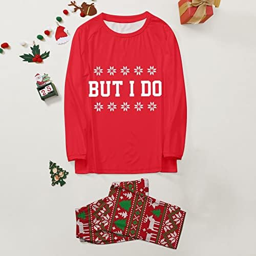 Коледна пижама за семейството, Еднакъв комплект Коледно дрехи, Детски Коледна пижама в клетката за цялото семейство, Панталони (Xmas-C-Red,