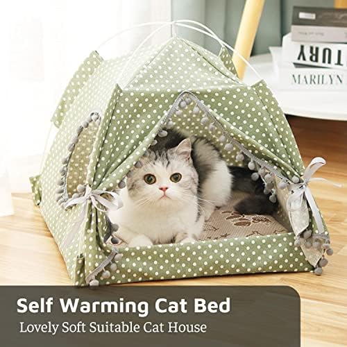 Самонагревающаяся Легло за Котка - Прекрасната Мека Принцеса, Домашно Куче, Котка, Сгъваема Палатка, въздушна Възглавница
