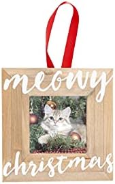 Украса Метална Празнична Фото рамка с Отпечатък от Лапа Грушеголового домашен Любимец, Коледен Подарък на Собственика на Домашен
