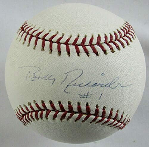 Боби Ричардсън Подписа Автограф Rawlings Baseball B103 - Бейзболни Топки с Автографи