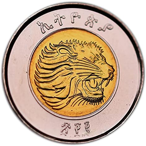 Етиопия 1 In, 2010, Оригиналната монета с диаметър 27 mm за събиране