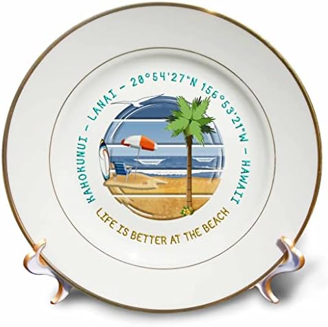 Подарък чинии за летни приключения на 3-те американски плажове - Кахокунуи, Lanai, Хавай (cp-375469-1)