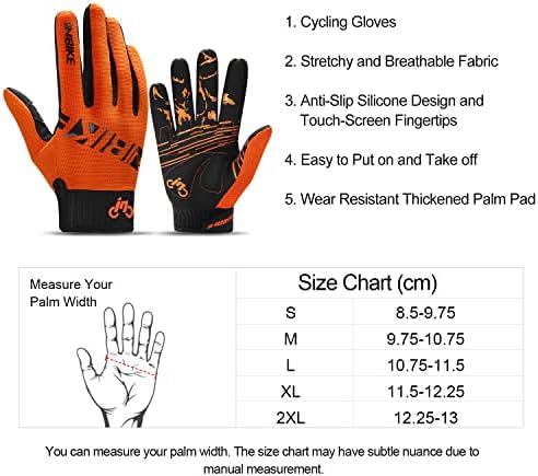 Велосипедни ръкавици INBIKE за Мъже/Жени, Велосипедни Ръкавици с чувствителен на Допир Подплата, Мини Ръкавици за Планински Велосипед МТВ,