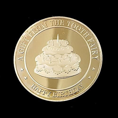 1БР Възпоменателна Монета Златна Монета Карикатура Феята на зъбките Детска цифрово шифрирана Валута 2021 Ограничена Серия са
