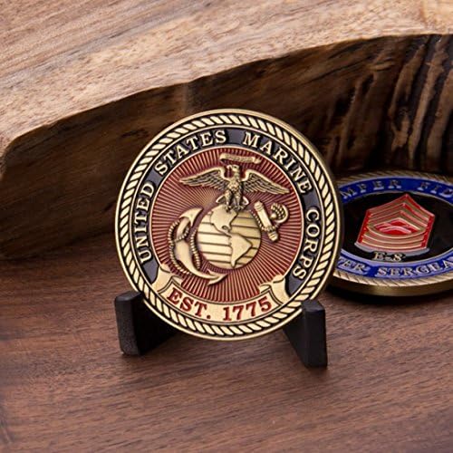 Монета на повикване на Корпуса на морската пехота E8! Военна монета ранг MSgt на Морската пехота на САЩ. Монета на повикване