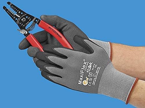 12 Опаковки ръкавици MaxiFlex 34-874 SMALL / 34-874 от непрекъсната найлон / ликра с нитриловым покритие icro-Foam Grip на дланта и пръстите