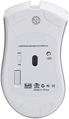 Акумулаторна Мишка С 2.4 Ghz Безжична Геймърска Мишка икономия на енергия за Охлаждане RGB Светлинен Компютърни Аксесоари (Розов)