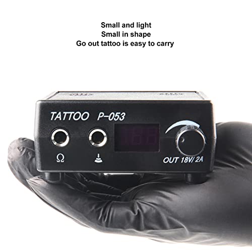 Източник на захранване за татуировки, Tattoo‑Машини led Мини-Черно Източник на храна за татуировка-на пишеща машина 90-240 В Комплект