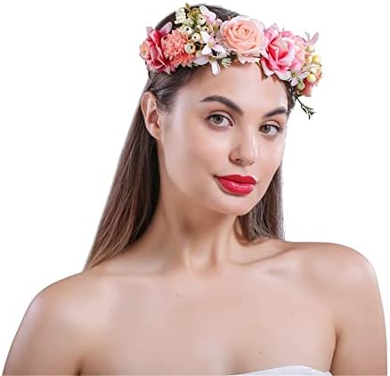 UPWalker Розата е Цветето на Короната Превръзка на Главата с Лента За Бременни Подпори За Фотосесия Сватбената Парти