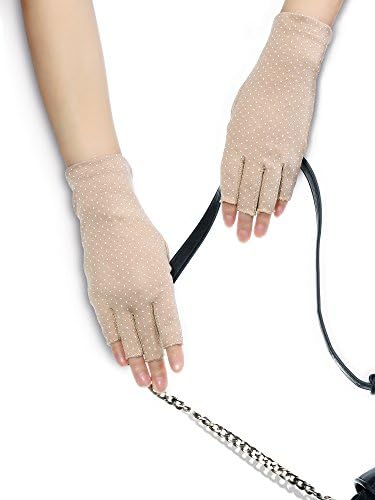 Maxdot Ръкавици за Шофиране с защита от Uv, Ръкавици Без Пръсти, Нескользящие Летни Улични Ръкавици за Жени и Момичета