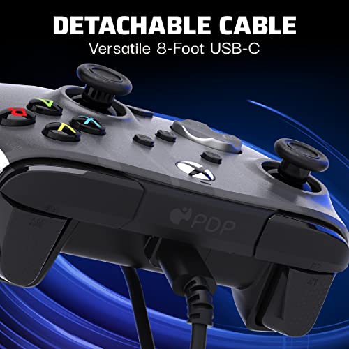 Усъвършенстван кабелен контролер PDP Gaming REMATCH за Xbox Series X| S/ Xbox One / на КОМПЮТРИ, Конфигуриране, поддръжка