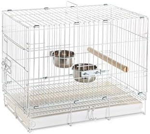 Пътна Клетка за птици Prevue Pet Products 1305 Бяла, 20 инча до 12-1/2 инча в 15-1/2 инча