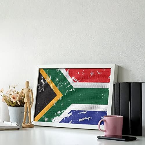 Южна африка Флаг Диамантена Живопис Комплекти 5D направи си САМ Пълна Тренировка Планински Кристал Изкуство Стенен Декор за