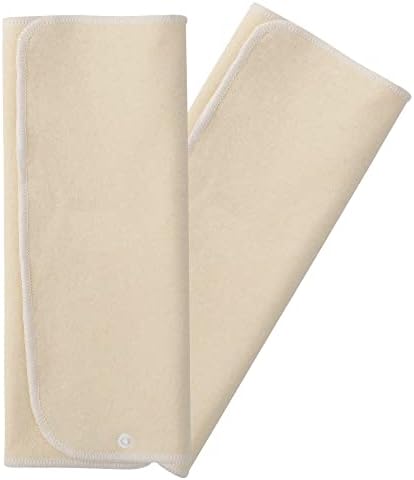 2 Опаковки Плочки за памперси от конопляной от Памучен плат, с цип - 2 слой - за Многократна употреба и абсорбиращи - 13 x 15 Са