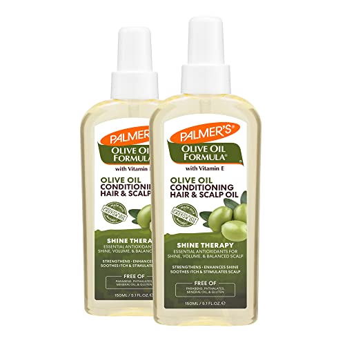 Palmers Olive Oil Формула Балсам за коса и маслен спрей за кожата на главата, Хидратиращ и придающий блясък на сух или наранен