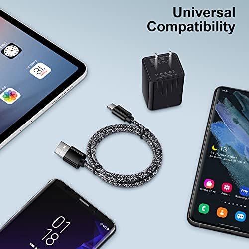 Зарядно устройство за Android Бързо Зареждане на Samsung Type C Зарядно Устройство За Телефон USB-Изход с Зарядно Кабел C Бързо Зареждане