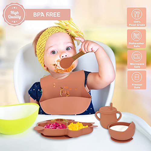 Силиконов Комплект За Хранене на Бебето, 11 опаковки, Поильник за Хранене на деца, Отбити от гърдите, с Соломинкой и Капак, Детски