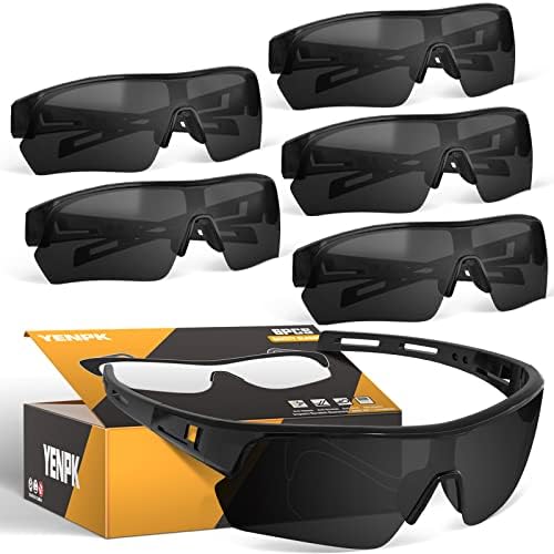 Защитни Очила YENPK, Мъжки слънчеви Очила, Устойчиви на надраскване, за Защита на очите ANSI Z87.1, UV-Защитни Очила за Работа на открито