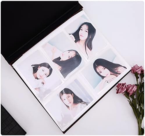 Фото албум с кожена вложка LIRUXUN 500 снимки с 6-инчов Албум с голям капацитет 5X7 Творчески Фотодекор са подбрани книга (Цвят:
