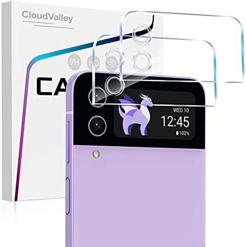 CloudValley [2 опаковки, предназначени за Samsung Galaxy Z Flip 4 Защитно фолио за обектива на камерата, ультратонкое защитно стъкло, изработени