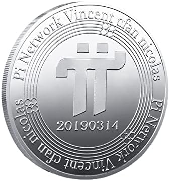 Възпоменателна монета PI Виртуална Разпределителните Монета Белег за Майнинга Виртуална Монета Възпоменателна Монета Медал С Двустранно Отпечатан (Сребро)